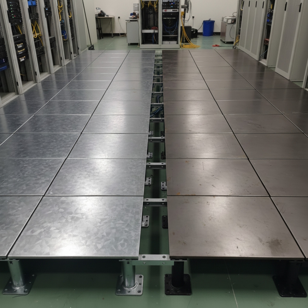 تحلیل عملکرد کف کاذب فولادی و گالوانیزه